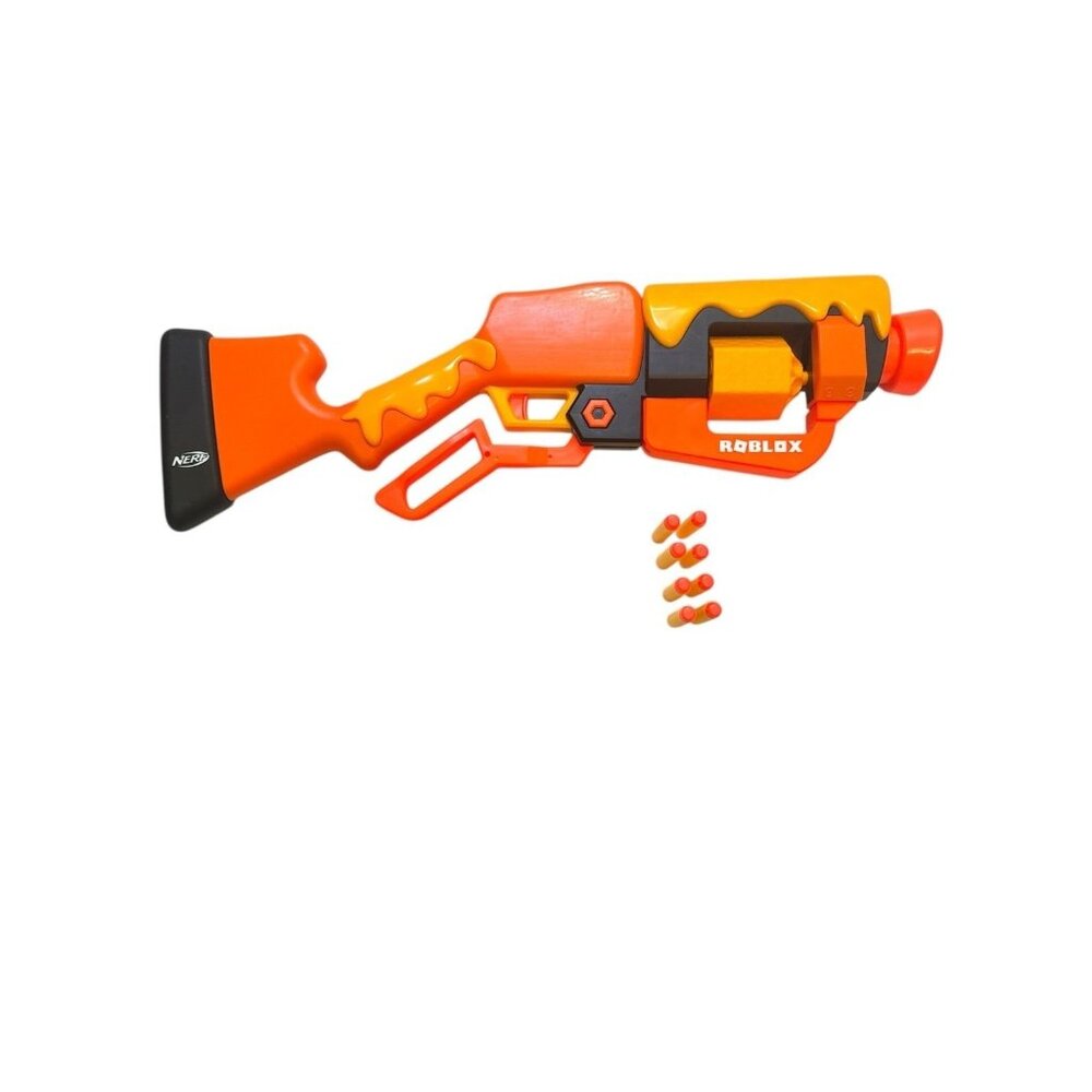 Nerf Roblox Adopt Me Bees Lever Action Dart Blaster Rotating 8-Dart Drum F2486